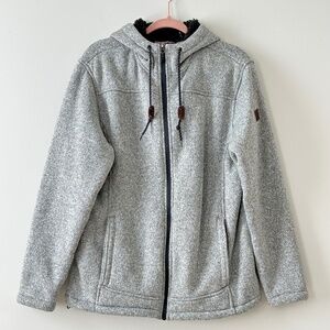 Rugged Elements Gray Mountain Fleece Hoodie Jacket